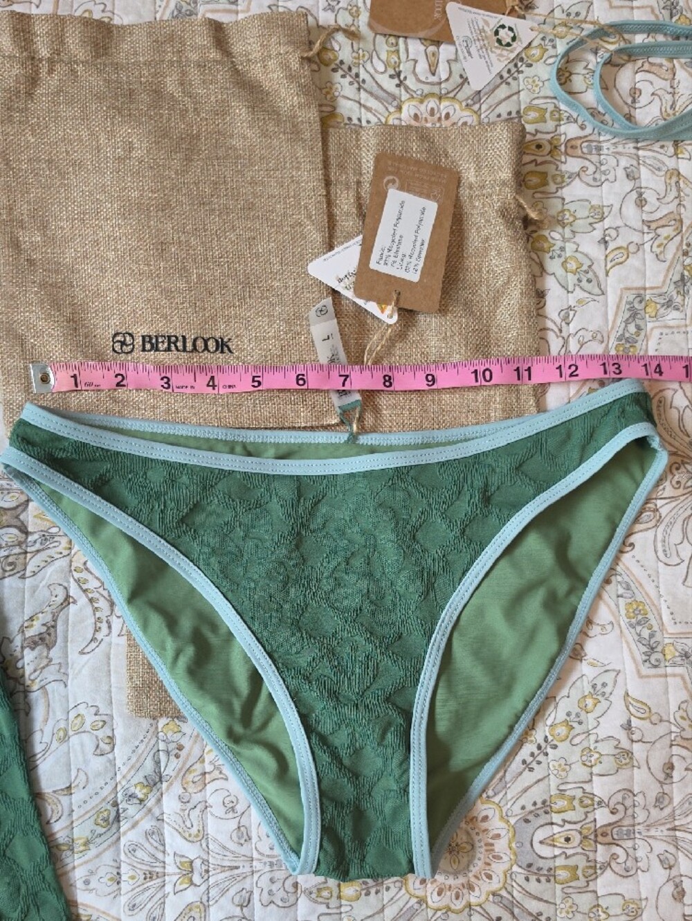 Dark Green Full Coverage Bikini Bottoms-only - Picture 10 of 14